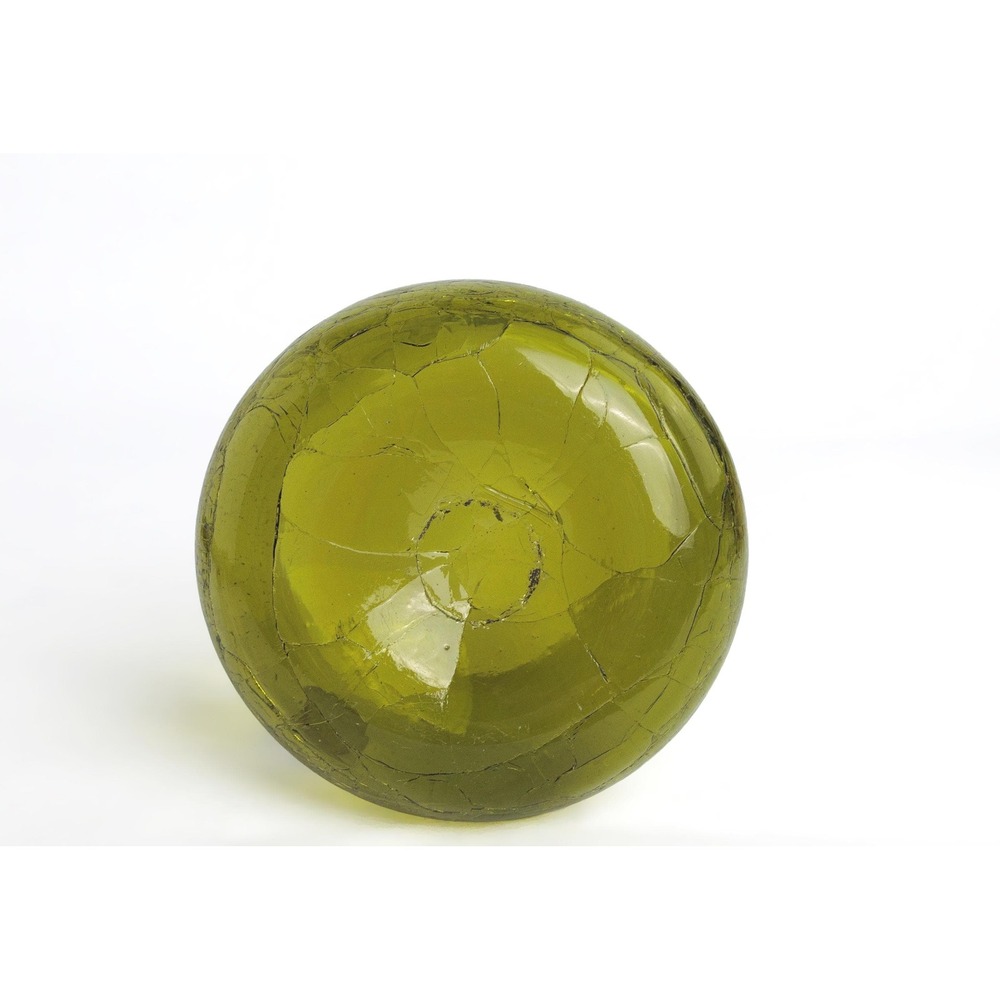 Vintage Pilgrim Glass Green Crackle Glass Bud Vase Mid-Century - Picture 6 of 6